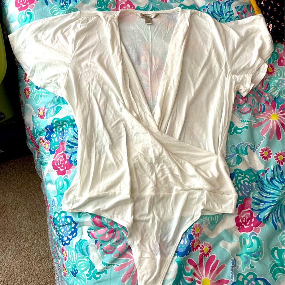 Banana republic white/cream body suit